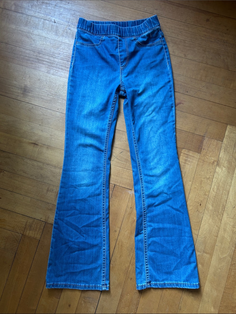 H&M flared leg super stretch girls jeans